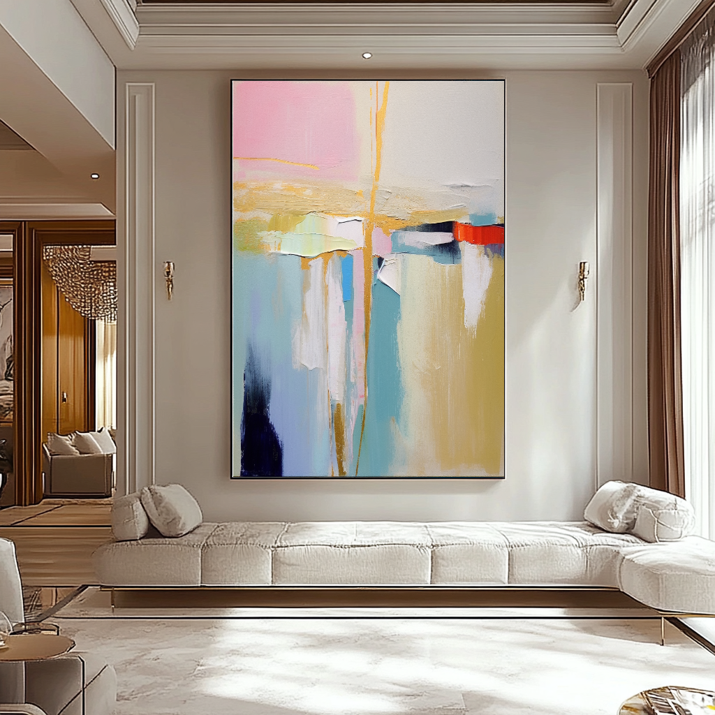 EXTRA LARGE Peinture à l’huile d’empâtement sur toile / Pas de cadre