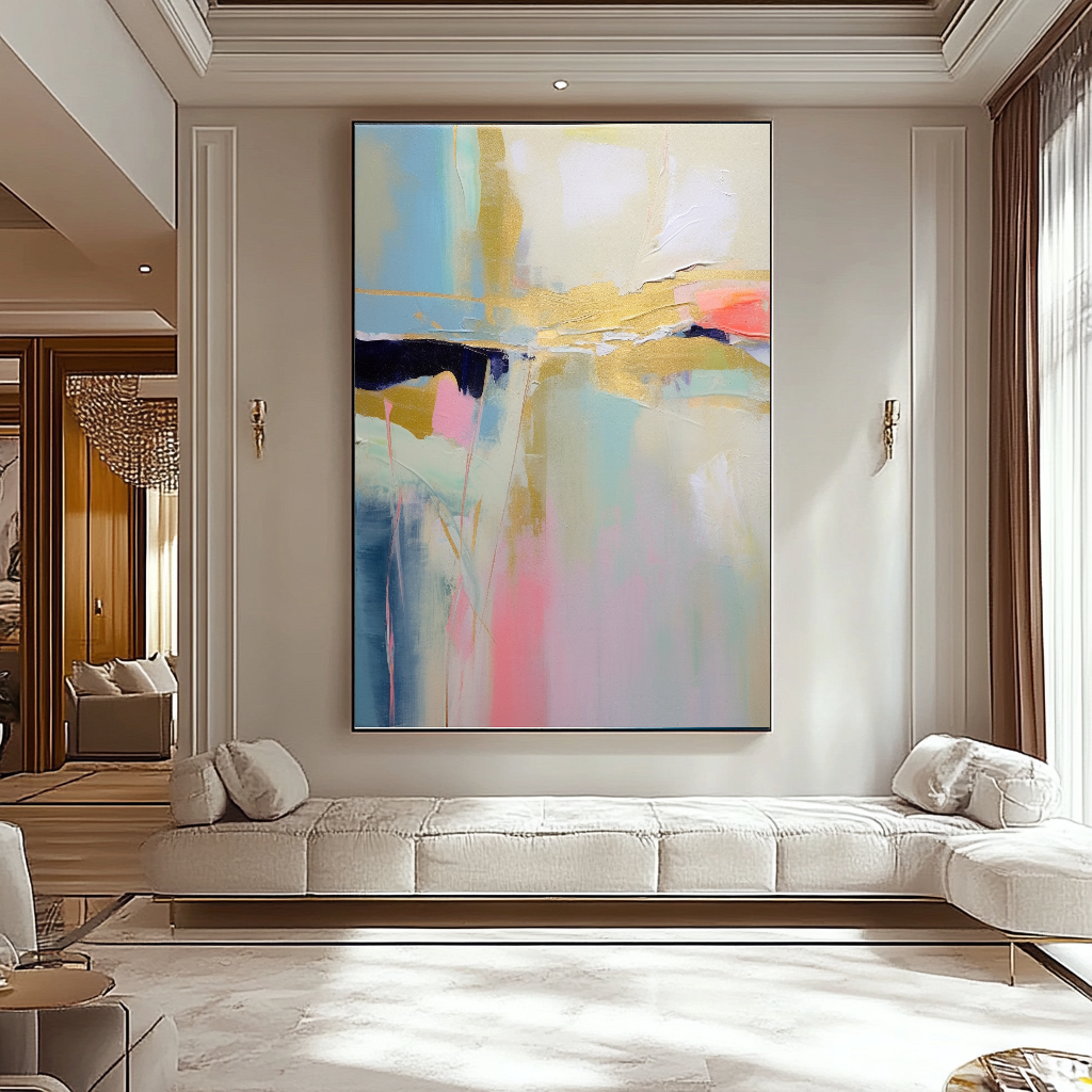 EXTRA LARGE Peinture à l’huile d’empâtement sur toile / Pas de cadre