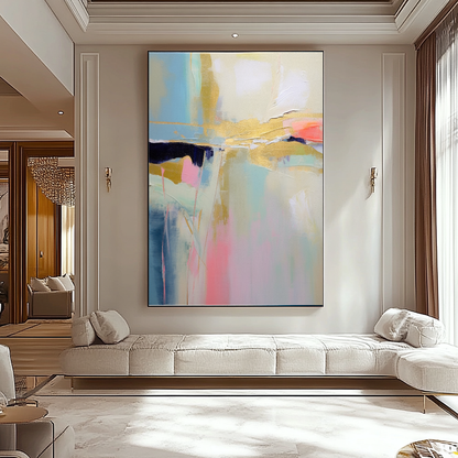 EXTRA LARGE Peinture à l’huile d’empâtement sur toile / Pas de cadre