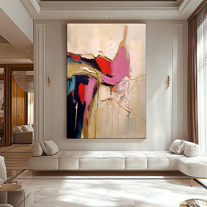 EXTRA LARGE Peinture à l’huile d’empâtement sur toile / Pas de cadre