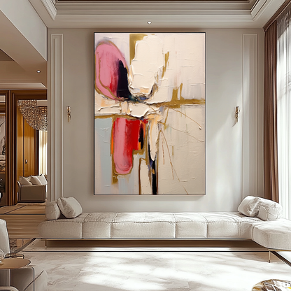 EXTRA LARGE Peinture à l’huile d’empâtement sur toile / Pas de cadre