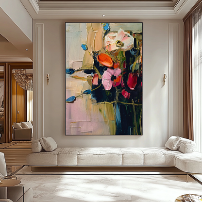 EXTRA LARGE Peinture à l’huile d’empâtement sur toile / Pas de cadre