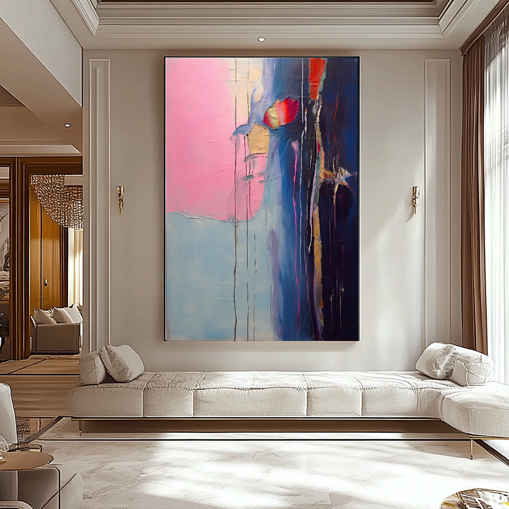 EXTRA LARGE Peinture à l’huile d’empâtement sur toile / Pas de cadre