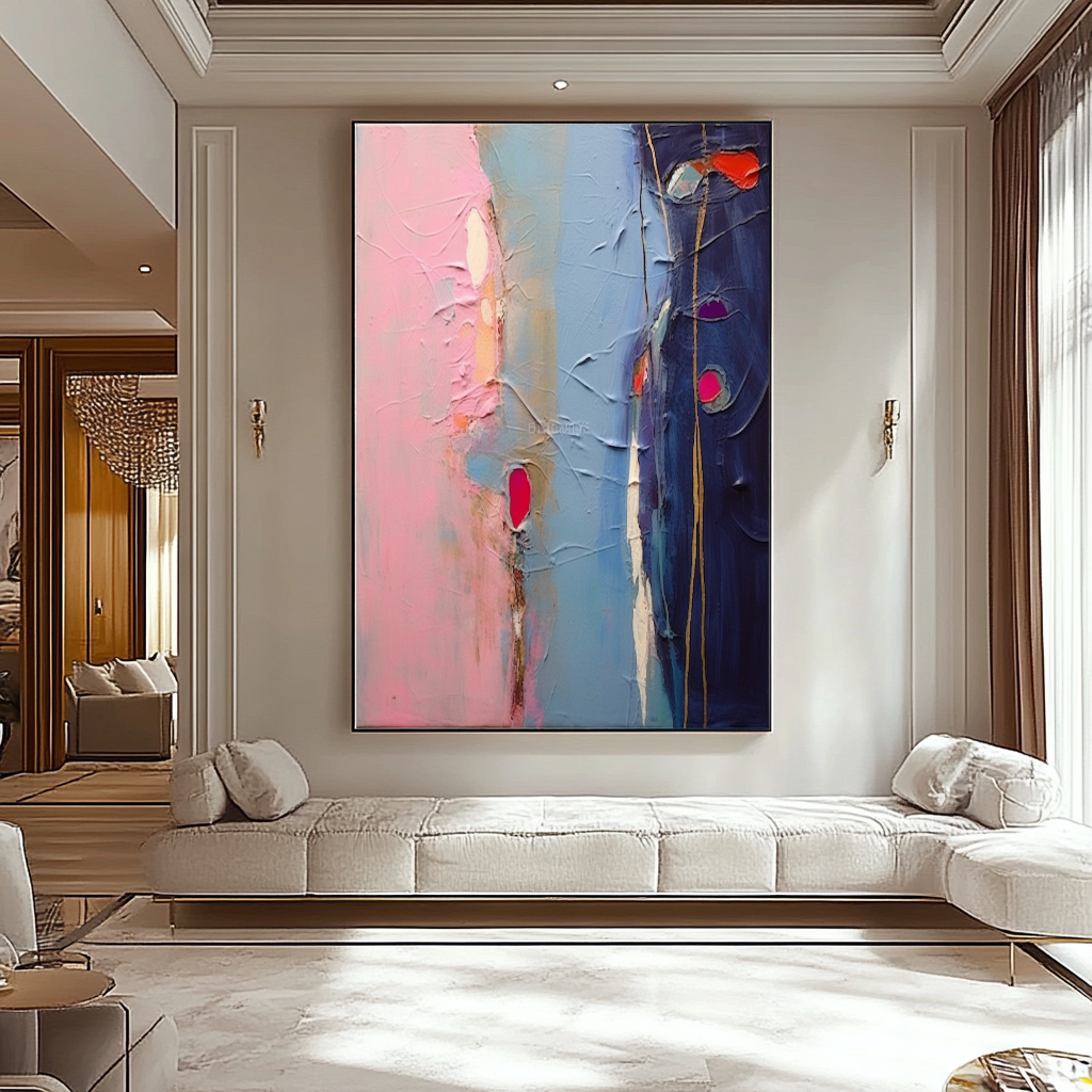 EXTRA LARGE Peinture à l’huile d’empâtement sur toile / Pas de cadre