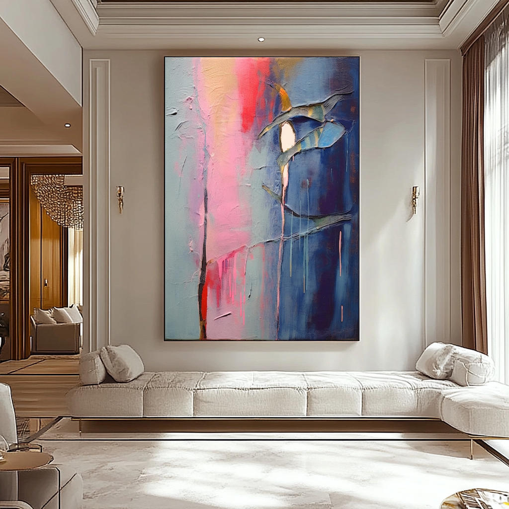 EXTRA LARGE Peinture à l’huile d’empâtement sur toile / Pas de cadre