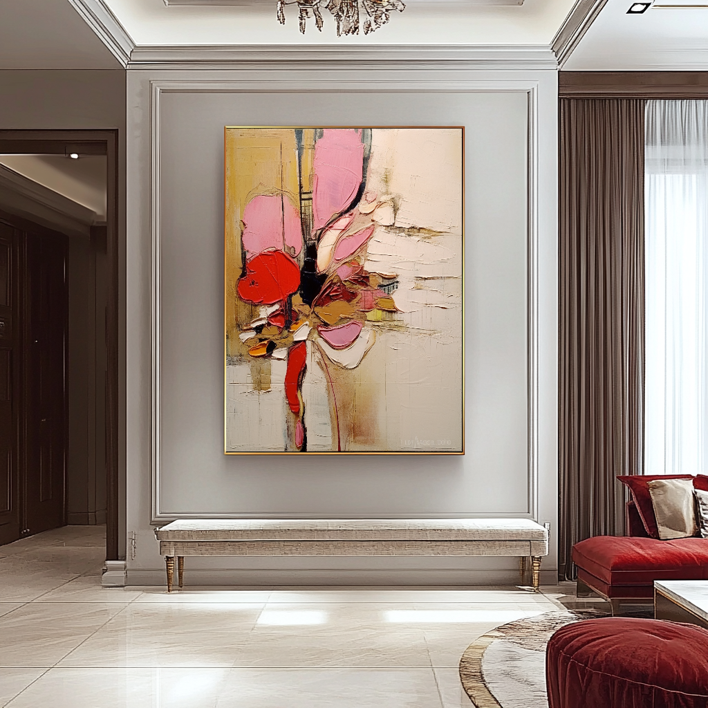 Tranquile Pastel Abstract Art - Modern Impasto Oil Painting on Canvas for Living Room, Office, Hotel – Large – Oil on Canvas – {{ product.title }} canvas artwork by Tanya Mirelle – modern wall decor – original artwork for home, living room, office, or gallery – original artwork by BETSY-ART GALLERY