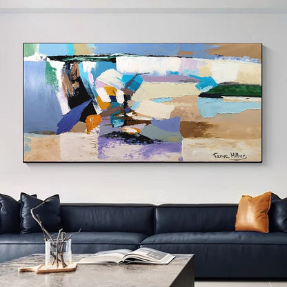 LARGE Modern Abstract Impasto Oil Painting on Canvas, Textured Art, Contemporary Wall Art