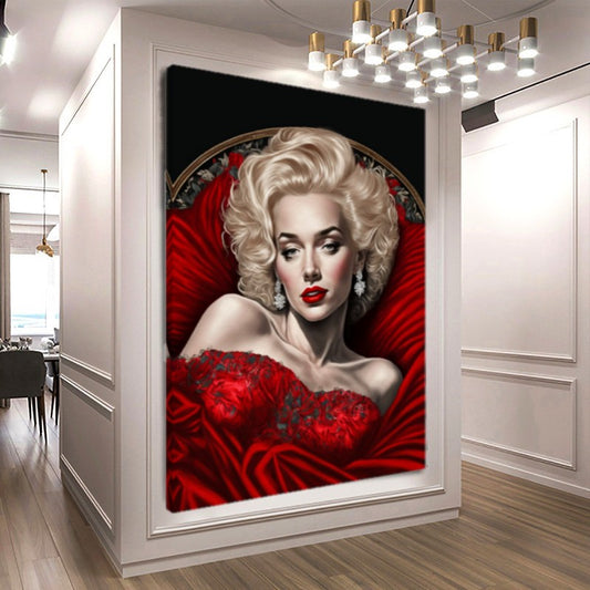 Marilyn Monroe - Large Stretched Printed Canvas - Modern Wall Art Print {{ shop_name }}Prints abstract peoples abstract woman canvas print canvas wall art digital print famous actors painting giclée prints large canvas print love and frendship Merilyn Monroe painting movie painting peoples painting picasso painting pop art print portrait art print on canvas ready to hang canvas stretched canvas art wall art prints