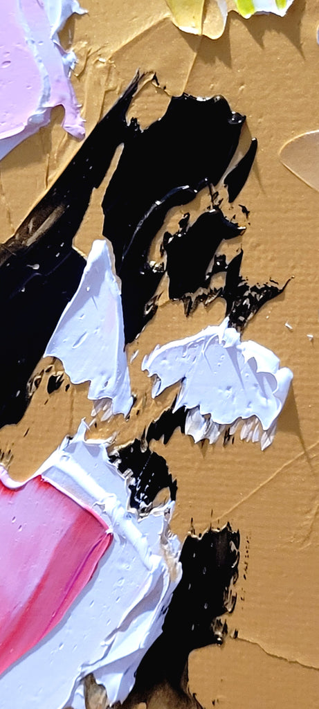 Modern Gold Abstract Art, Impasto Oil Painting on Canvas – Large – Oil on Canvas – {{ product.title }} canvas artwork by Tanya Mirelle – modern wall decor – original artwork for home, living room, office, or gallery – original artwork by BETSY-ART GALLERY