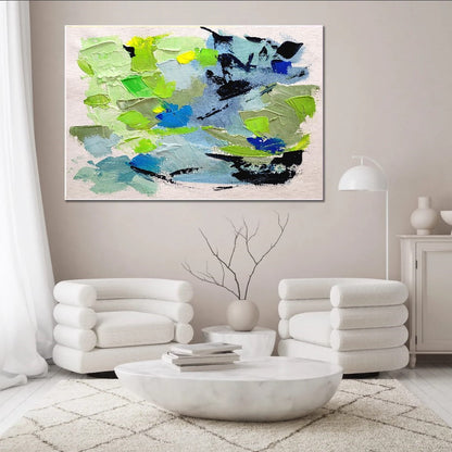 Large Abstract Paintings for living room, Impasto Oil Painting on Canvas, Colorful Modern Wall Art, Unique Painting