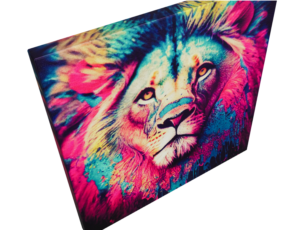 Colorful Lion Canvas Print - Large Print on Canvas, Modern Animal Art Print {{ shop_name }}Prints Abstract art work abstract lion Animal Print animals pictures Bright Home Decor canvas print canvas wall art colorful lion colorful wall art giclée prints Gift for Animal Lovers Graffiti Lion Print large canvas print large wall art lion painting Lion Wall Decor Modern Art Pop Art Lion print on canvas ready to hang canvas stretched canvas art Vibrant Lion Art Vibrant Wall Art wall art prints Wildlife Decor