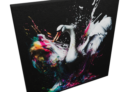 Stretched Printed Canvas / White Swan / Unique Wall Art Print {{ shop_name }}Prints animal painting animal pictures canvas art canvas print canvas wall art colorful swan art colorful wall art giclée prints graffiti art print graffiti canvas graffiti canvas art large canvas print large wall art modern art print modern print art pop art print print on canvas ready to hang canvas street art on canvas stretched canvas art swan art print swan painting wall art prints