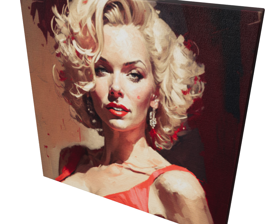 Marilyn Monroe - Iconic Pop Art Canvas Print, Large Stretched Printed Canvas, Modern Wall Art Print Actors Painting art print canvas print canvas wall art celebrity art classic beauty famous actors painting giclée prints glamorous decor Hollywood icon large canvas print love and frendship Merilyn Monroe painting Modern Wall Art Print movie star peoples painting pop art pop art print portrait art print on canvas ready to hang canvas red dress stretched canvas art vintage glamour wall art prints BETSY Prints