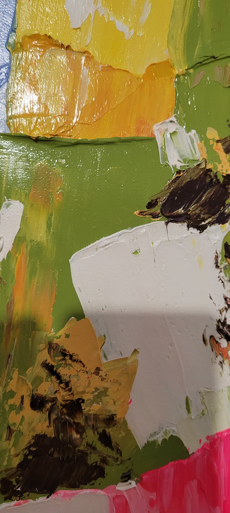 Large Abstract Colorful Impasto Oil Painting on Canvas # 223 – Large – Oil on Canvas – {{ product.title }} canvas artwork by Tanya Mirelle – modern wall decor – original artwork for home, living room, office, or gallery – original artwork by BETSY-ART GALLERY