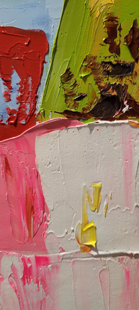 Large Abstract Colorful Impasto Oil Painting on Canvas # 223 – Large – Oil on Canvas – {{ product.title }} canvas artwork by Tanya Mirelle – modern wall decor – original artwork for home, living room, office, or gallery – original artwork by BETSY-ART GALLERY