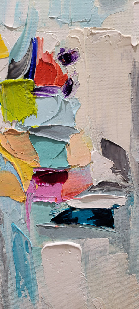 Large Abstract Colorful Impasto Oil Painting on Canvas # 222 – Large – Oil on Canvas – {{ product.title }} canvas artwork by Tanya Mirelle – modern wall decor – original artwork for home, living room, office, or gallery – original artwork by BETSY-ART GALLERY