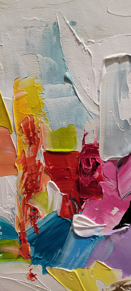 Large Abstract Colorful Impasto Oil Painting on Canvas # 221 – Large – Oil on Canvas – {{ product.title }} canvas artwork by Tanya Mirelle – modern wall decor – original artwork for home, living room, office, or gallery – original artwork by BETSY-ART GALLERY