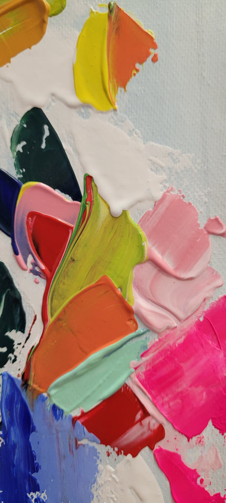 Vibrant Colorful Abstract Impasto Oil Paintings for living room – Large – Oil on Canvas – {{ product.title }} canvas artwork by Tanya Mirelle – modern wall decor – original artwork for home, living room, office, or gallery – original artwork by BETSY-ART GALLERY