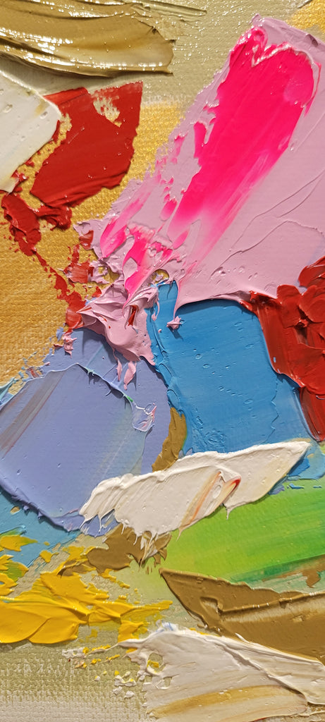 Colorful Contemporary Abstract Impasto Painting for Living room – Large – Oil on Canvas – {{ product.title }} canvas artwork by Tanya Mirelle – modern wall decor – original artwork for home, living room, office, or gallery – original artwork by BETSY-ART GALLERY