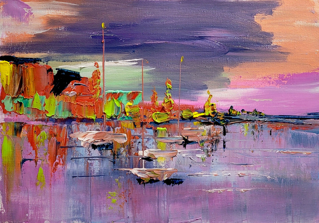 LARGE Abstract Impasto Oil Painting on Canvas, Mediterranean Seashore, Modern Wall Art for Bedroom, Living room – Large – Oil on Canvas – {{ product.title }} canvas artwork by Tanya Mirelle – modern wall decor – original artwork for home, living room, office, or gallery – original artwork by BETSY-ART GALLERY