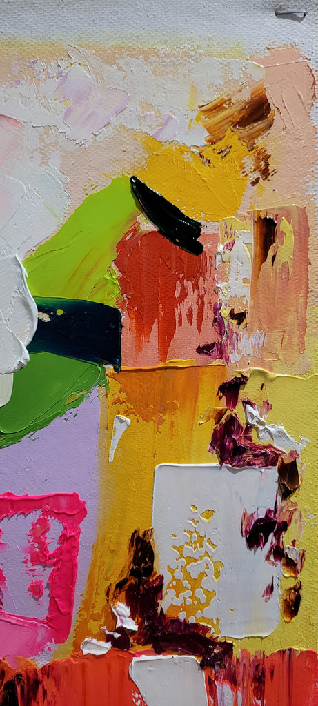 Kaleidoscope Dream - Modern Abstract Impasto Oil Painting on Canvas – Large – Oil on Canvas – {{ product.title }} canvas artwork by Tanya Mirelle – modern wall decor – original artwork for home, living room, office, or gallery – original artwork by BETSY-ART GALLERY