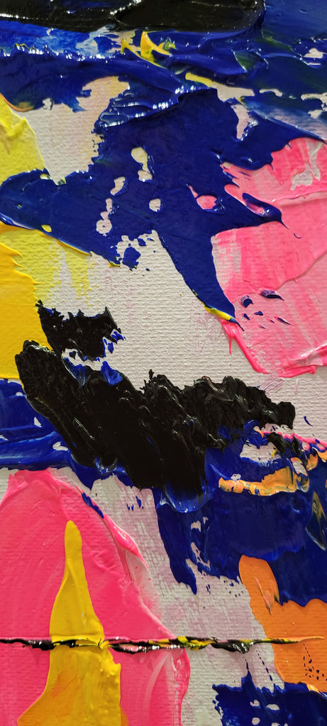 Electric Fusion - Large Abstract Textured Paintings for living room – Large – Oil on Canvas – {{ product.title }} canvas artwork by Tanya Mirelle – modern wall decor – original artwork for home, living room, office, or gallery – original artwork by BETSY-ART GALLERY