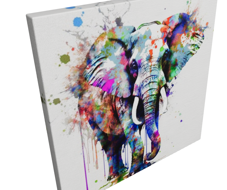 Colorful Abstract Elephant - Stretched Printed Canvas - Modern Wall Art Print {{ shop_name }}Prints Abstract Elephant animal painting animal pictures canvas print canvas wall art colorful wall art Elephant Art elephant painting elephant pop art giclée prints graffiti art print graffiti canvas graffiti canvas art graffiti elephant art graffiti elephant print large canvas print modern art print print on canvas ready to hang canvas stretched canvas art wall art prints