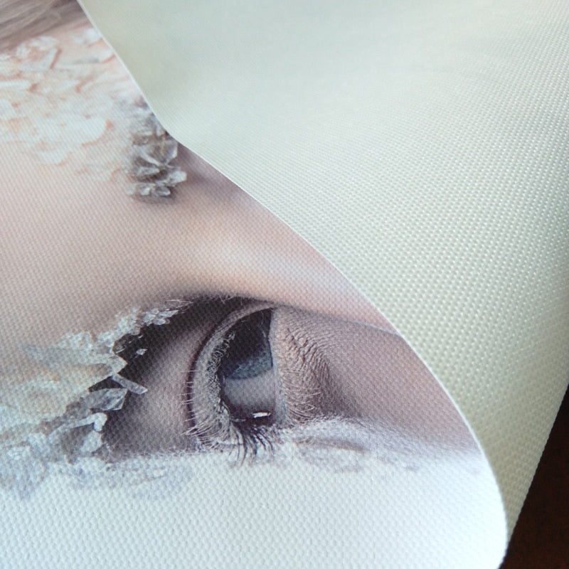 White Swan Colorful Splash - Unique Wall Art Print – Large – Oil on Canvas – {{ product.title }} canvas artwork by Tanya Mirelle – modern wall decor – original artwork for home, living room, office, or gallery – original artwork by BETSY-ART GALLERY