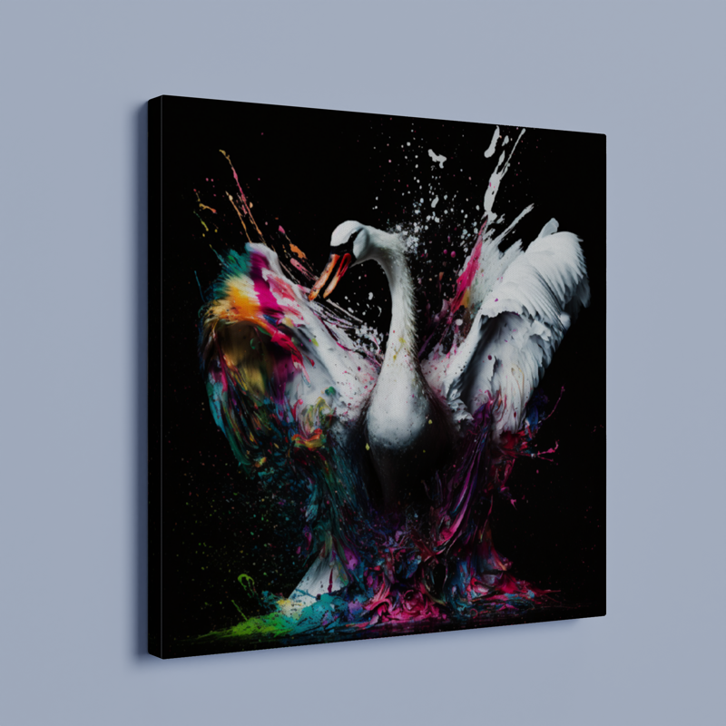 Stretched Printed Canvas / White Swan / Unique Wall Art Print {{ shop_name }}Prints animal painting animal pictures canvas art canvas print canvas wall art colorful swan art colorful wall art giclée prints graffiti art print graffiti canvas graffiti canvas art large canvas print large wall art modern art print modern print art pop art print print on canvas ready to hang canvas street art on canvas stretched canvas art swan art print swan painting wall art prints