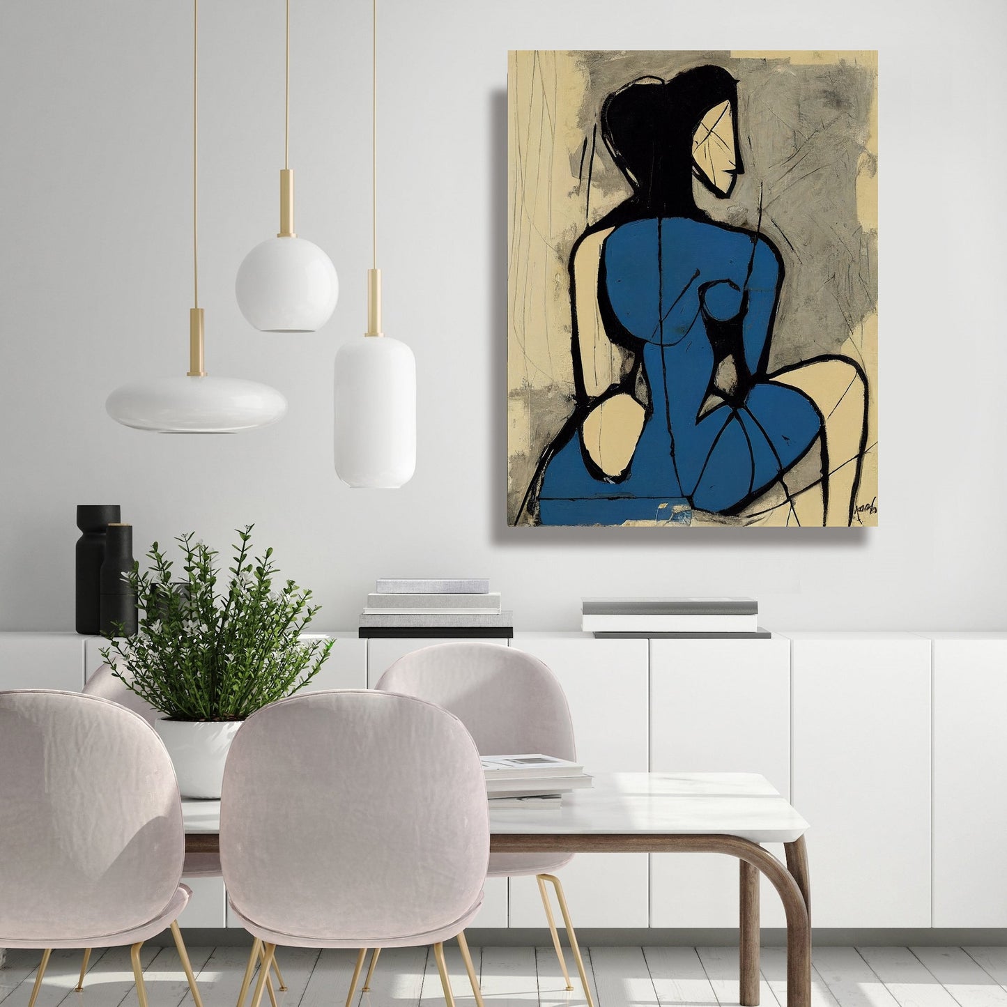 Large Stretched Printed Canvas / Woman in Blue Painting by Picasso / Modern Wall Art Print {{ shop_name }}Prints abstract peoples abstract woman canvas print canvas wall art digital print famous actors painting giclée prints large canvas print love and frendship Merilyn Monroe painting movie painting peoples painting picasso painting pop art print portrait art print on canvas ready to hang canvas stretched canvas art wall art prints