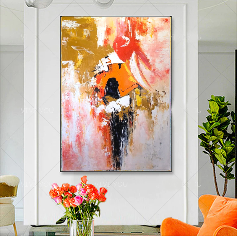 EXTRA Large Abstract Paintings for living room, Impasto Oil Painting on Canvas, Colorful Modern Wall Art, Unique Painting