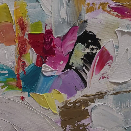 abstract art, impasto painting, modern art, oil on canvas, contemporary artwork, original painting, home decor, office decor, textured painting, handmade art, wall decor, fine art, unique gift, artistic decor, statement piece, colorful abstract, palette knife art, vibrant colors, interior design, abstract expressionism, large wall art