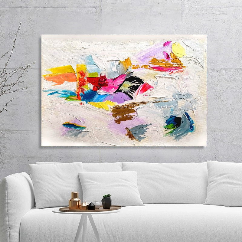 Abstract Paintings for living room, Impasto Oil Painting on Canvas, Modern Wall Art, Textured Unique Painting