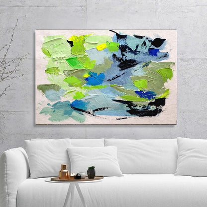 Large Abstract Paintings for living room, Impasto Oil Painting on Canvas, Colorful Modern Wall Art, Unique Painting