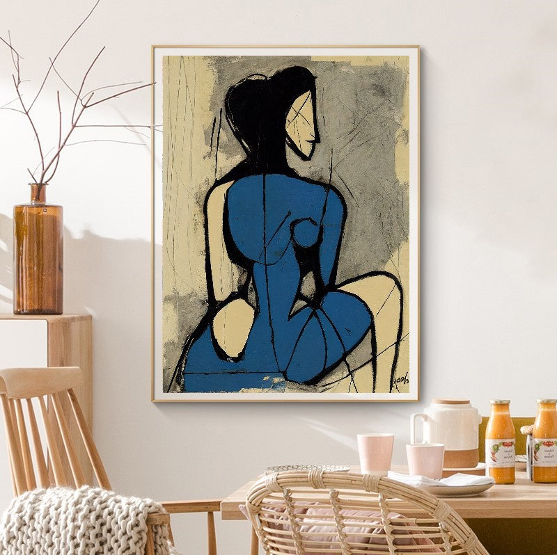 Large Stretched Printed Canvas / Woman in Blue Painting by Picasso / Modern Wall Art Print {{ shop_name }}Prints abstract peoples abstract woman canvas print canvas wall art digital print famous actors painting giclée prints large canvas print love and frendship Merilyn Monroe painting movie painting peoples painting picasso painting pop art print portrait art print on canvas ready to hang canvas stretched canvas art wall art prints