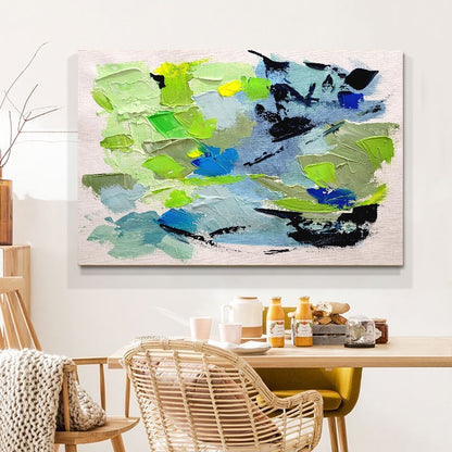 Large Abstract Paintings for living room, Impasto Oil Painting on Canvas, Colorful Modern Wall Art, Unique Painting