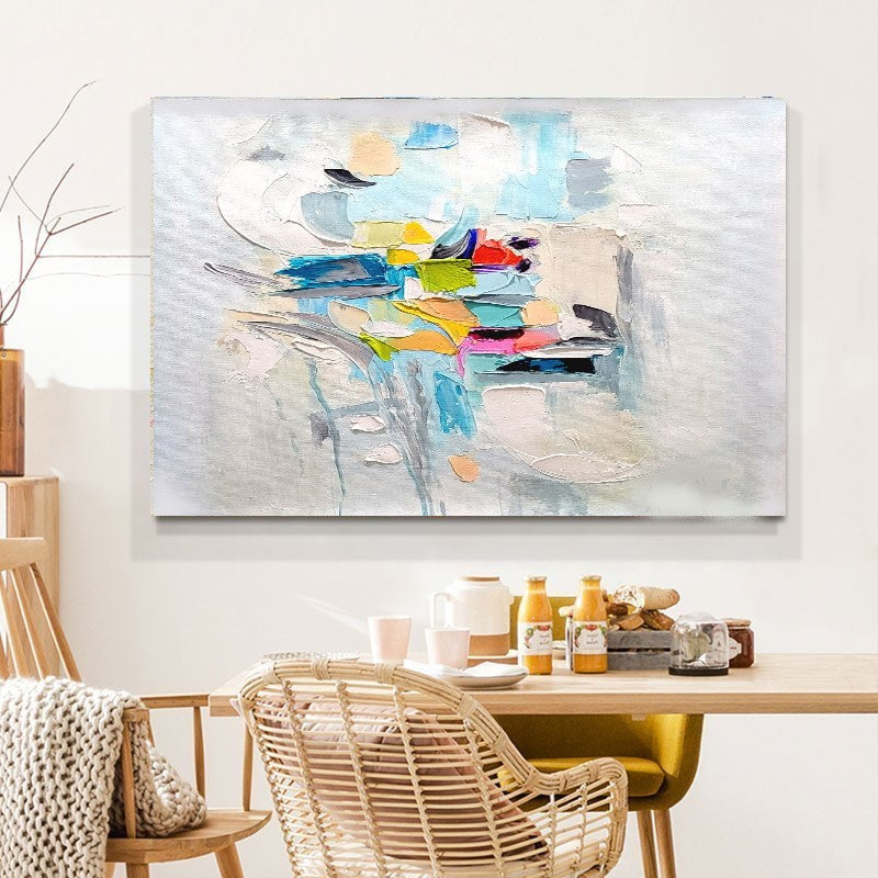 Abstract Paintings for living room, Impasto Oil Painting on Canvas, Modern Wall Art, Unique Painting