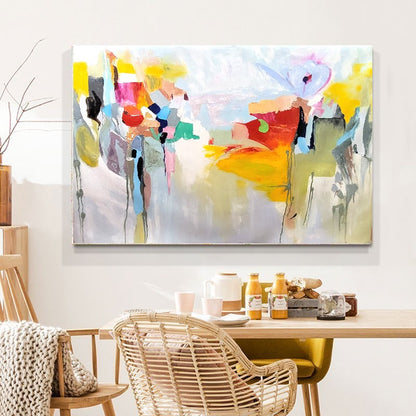 Abstract Paintings for living room, Impasto Oil Painting on Canvas, Modern Wall Art, Unique Painting