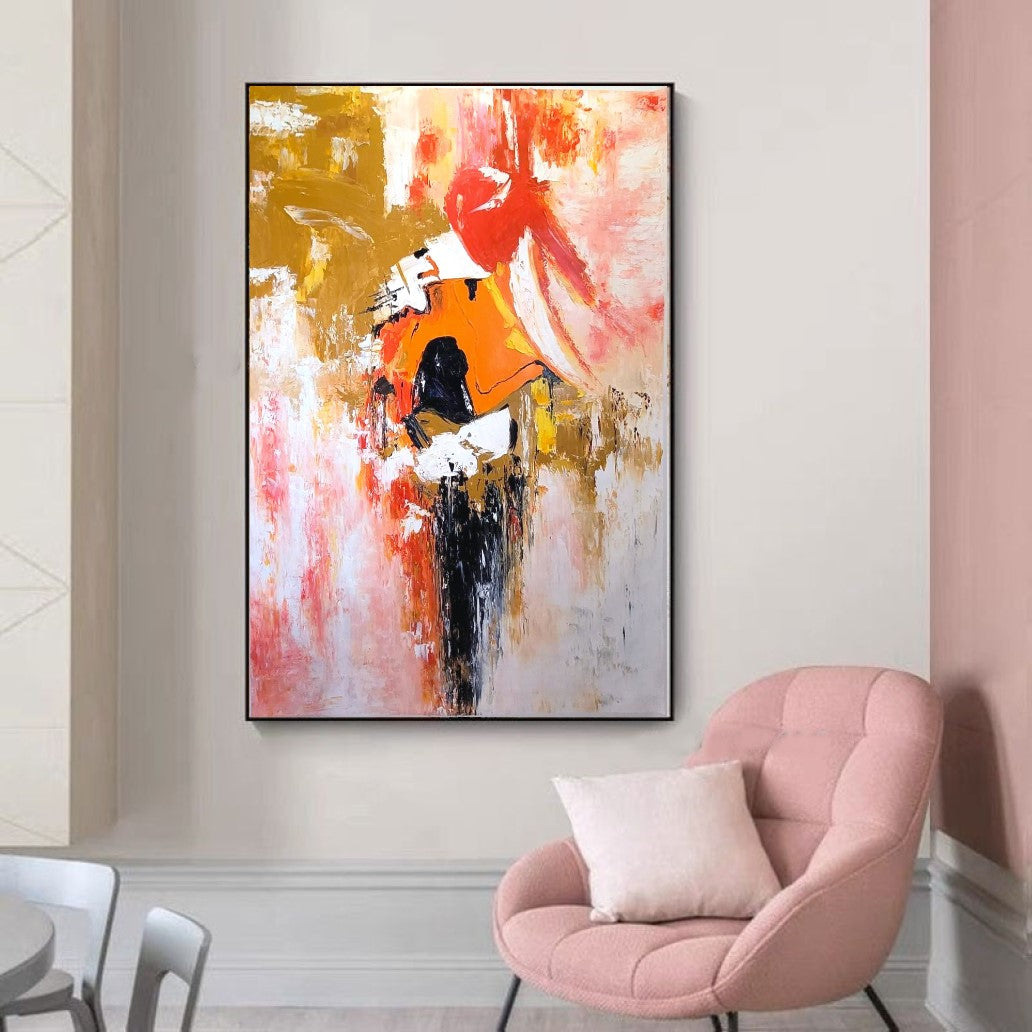 EXTRA Large Abstract Paintings for living room, Impasto Oil Painting on Canvas, Colorful Modern Wall Art, Unique Painting