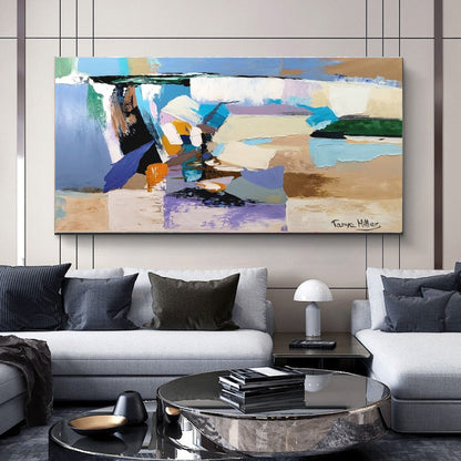 LARGE Modern Abstract Impasto Oil Painting on Canvas, Textured Art, Contemporary Wall Art