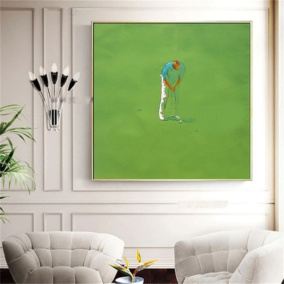 LARGE Modern Abstract Golf Painting on Canvas, Golf Art, Golf Decor, Unique Home Decor, Club , Office