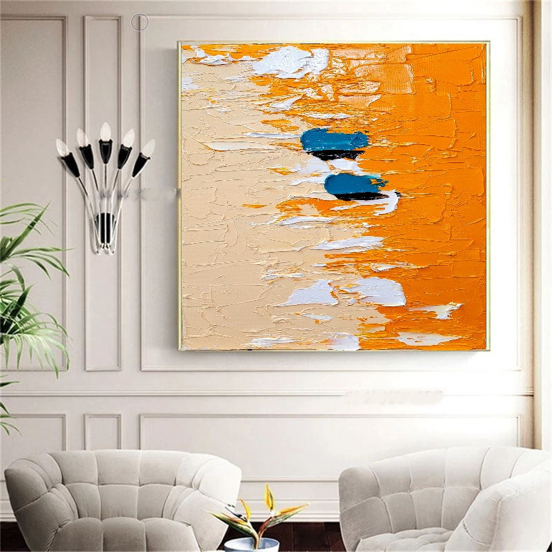 LARGE Impasto Oil Painting on Canvas, Vibrant Color Art Piece, Textured Modern Wall Art