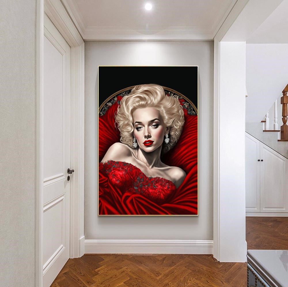 Marilyn Monroe - Large Stretched Printed Canvas - Modern Wall Art Print {{ shop_name }}Prints abstract peoples abstract woman canvas print canvas wall art digital print famous actors painting giclée prints large canvas print love and frendship Merilyn Monroe painting movie painting peoples painting picasso painting pop art print portrait art print on canvas ready to hang canvas stretched canvas art wall art prints