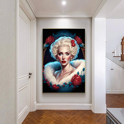 Marilyn Monroe - Large Stretched Printed Canvas - Modern Wall Art Print {{ shop_name }}Prints abstract peoples abstract woman canvas print canvas wall art digital print famous actors painting giclée prints large canvas print love and frendship Merilyn Monroe painting movie painting peoples painting picasso painting pop art print portrait art print on canvas ready to hang canvas stretched canvas art wall art prints