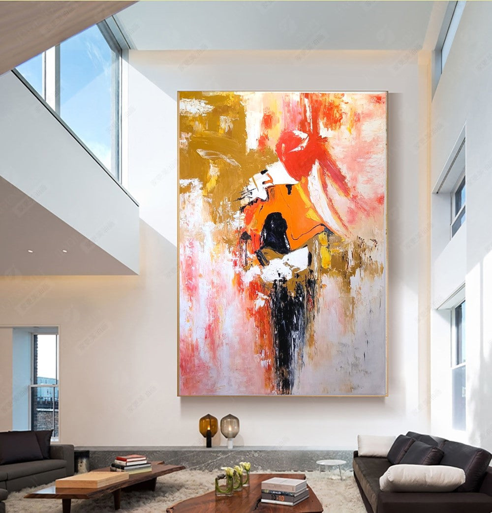 EXTRA Large Abstract Paintings for living room, Impasto Oil Painting on Canvas, Colorful Modern Wall Art, Unique Painting