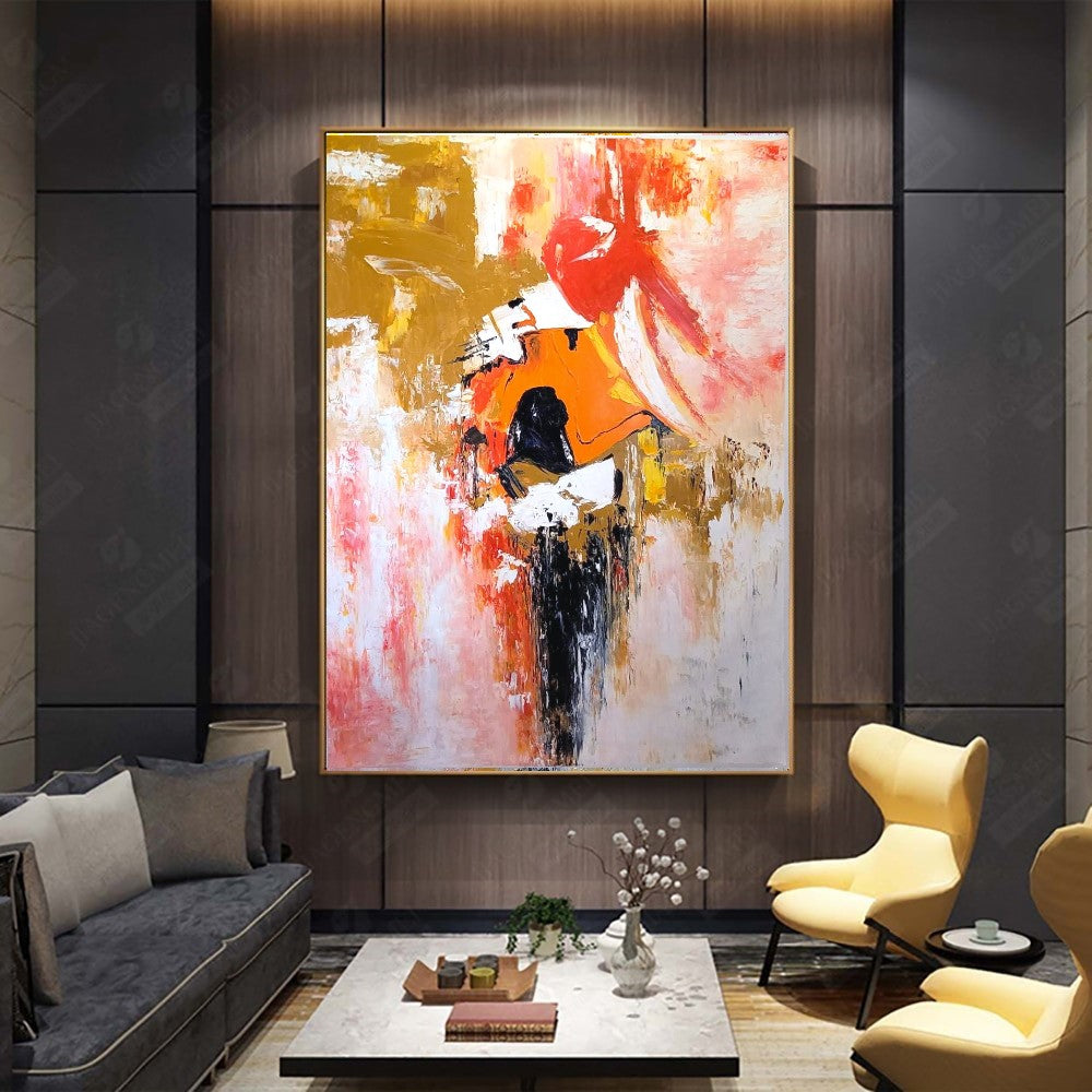 EXTRA Large Abstract Paintings for living room, Impasto Oil Painting on Canvas, Colorful Modern Wall Art, Unique Painting