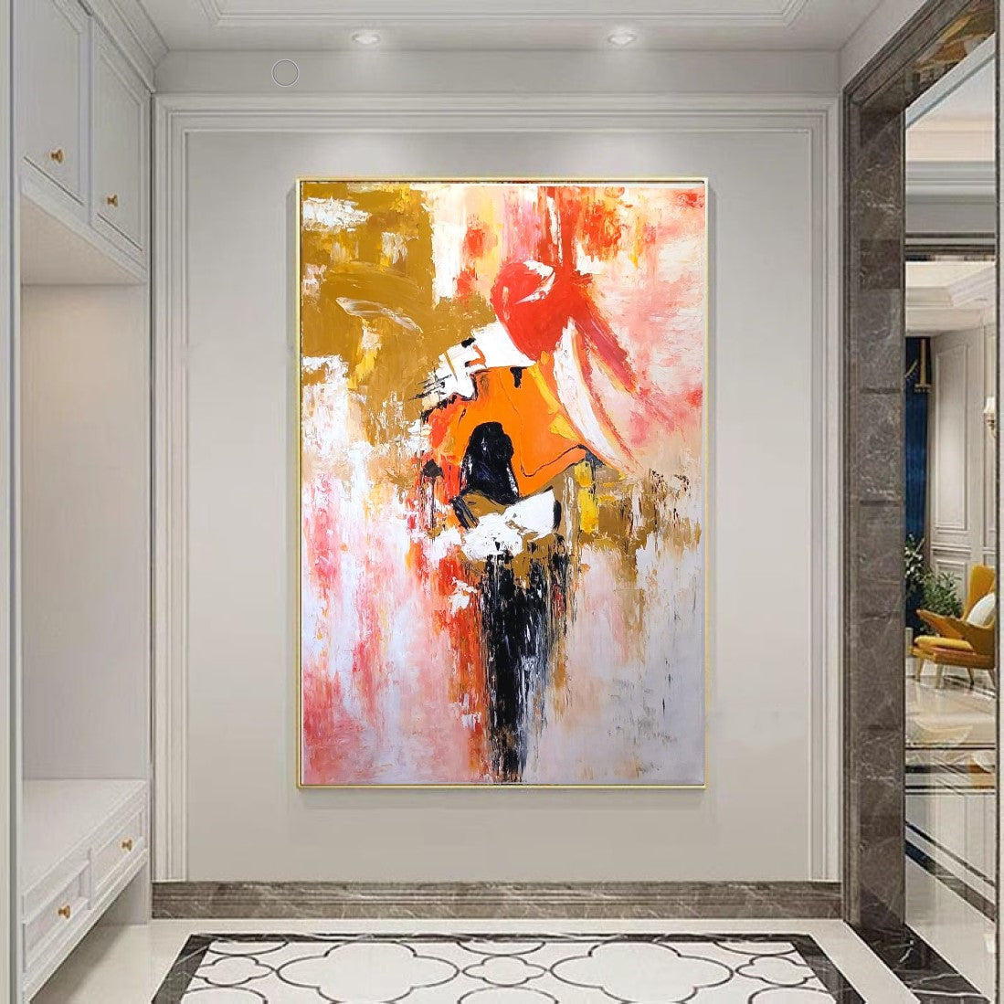 EXTRA Large Abstract Paintings for living room, Impasto Oil Painting on Canvas, Colorful Modern Wall Art, Unique Painting