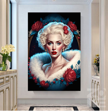 Marilyn Monroe - Large Stretched Printed Canvas - Modern Wall Art Print {{ shop_name }}Prints abstract peoples abstract woman canvas print canvas wall art digital print famous actors painting giclée prints large canvas print love and frendship Merilyn Monroe painting movie painting peoples painting picasso painting pop art print portrait art print on canvas ready to hang canvas stretched canvas art wall art prints