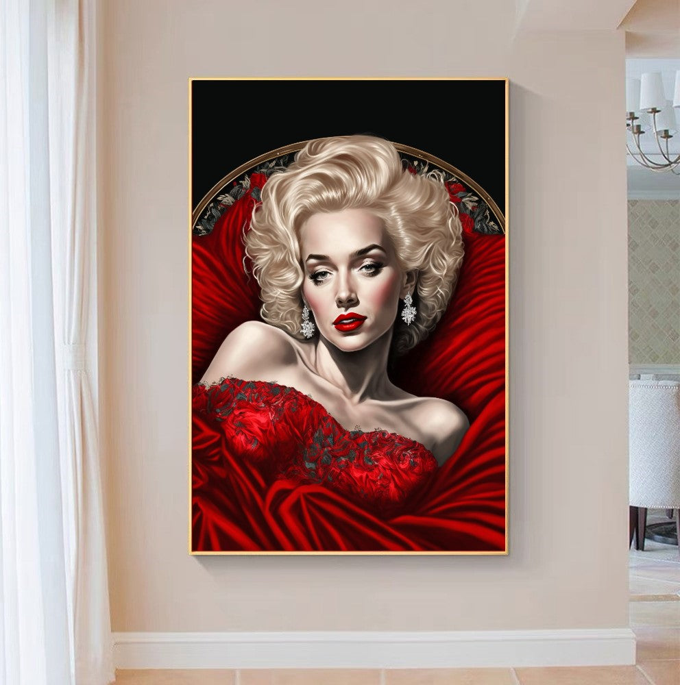 Marilyn Monroe - Large Stretched Printed Canvas - Modern Wall Art Print {{ shop_name }}Prints abstract peoples abstract woman canvas print canvas wall art digital print famous actors painting giclée prints large canvas print love and frendship Merilyn Monroe painting movie painting peoples painting picasso painting pop art print portrait art print on canvas ready to hang canvas stretched canvas art wall art prints