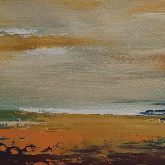 abstract landscape painting, impasto art, modern art, contemporary art, original painting, textured painting, wall art, oil painting, canvas art, sunset painting, serene landscape, Mediterranean landscape, expressionist art, handmade, palette knife painting, home decor, art collector, unique gift, vibrant colors, fine art